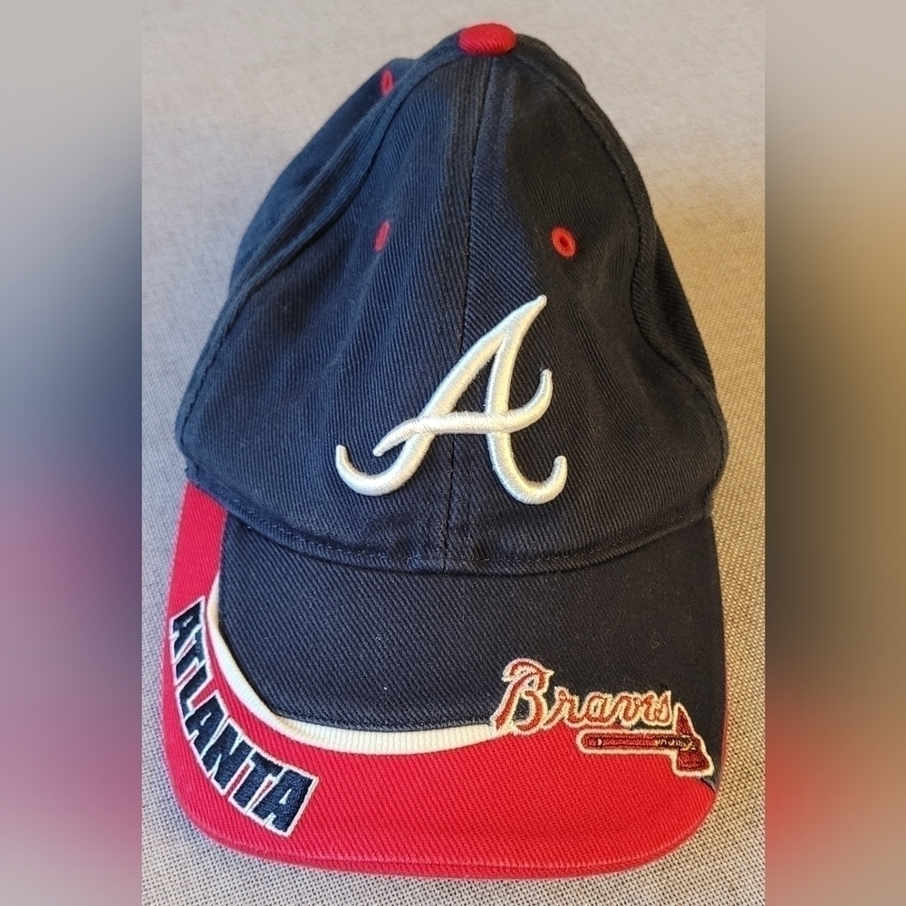 Atlanta Braves MLB Vintage Twins Enterprise TEI Adjustable Baseball Cap Hat USA